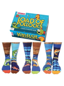 United Odd Socks Lot 3 paires de chaussettes de pêche Pollocks Sale