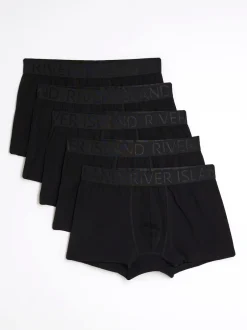 River Island Lot de 5 boxers taille jacquard New