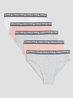 River Island Lot de 5 Caleçons Mix