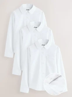 Clarks Lot de 3 chemises d’école à manches longues avec nœud New