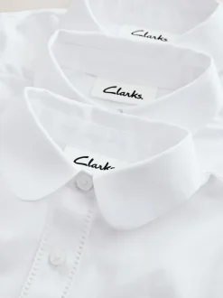 Clarks Lot de 3 chemises d’école à manches longues avec nœud New