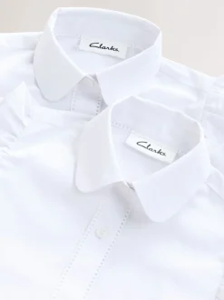 Clarks Lot de 2 chemises d’école à manches courtes à volants Online