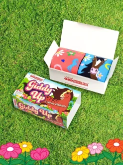 United Odd Socks Lot de 6 paires de chaussettes Giddy Up fille Outlet