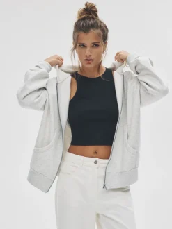 The Set Lot de 2 sweats à capuche zippés