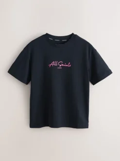 smALLSAINTS Lot de 3 T-shirts décontractés à col rond avec logo Sale