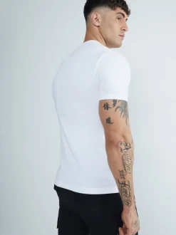 River Island Lot de 3 T-shirts ajustées aux muscles en jersey de coton à col rond Outlet