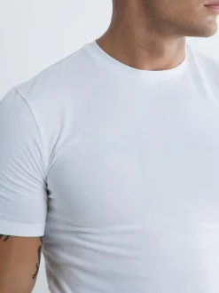 River Island Lot de 3 T-shirts ajustées aux muscles en jersey de coton à col rond Outlet