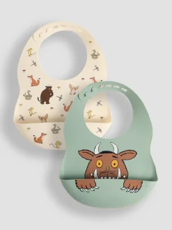 Jojo Maman Bébé Lot de 2bavoirs en silicone The Gruffalo Outlet