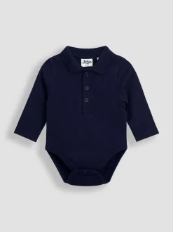 Jojo Maman Bébé Lot de 2polos unis à manches longues Best