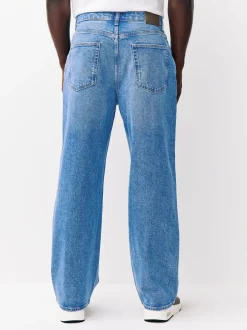 Next - Coupe ample - délavé vintage Denim Jeans Lumière bleue Sale