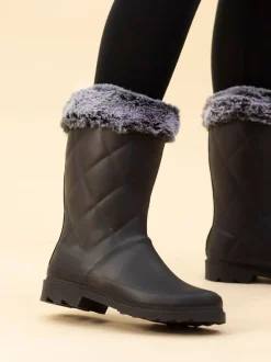 Lunar Wellingtons doublées de fausse fourrure Norvège Sale