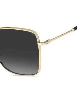 Marc Jacobs Lunettes de soleil dorées carrées New