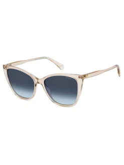 Polaroid Lunettes de soleil rectangulaires Nude Sale