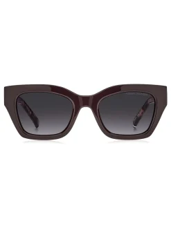 Tommy Hilfiger Lunettes de soleil œil de chat en bordeaux et rose Havana Online