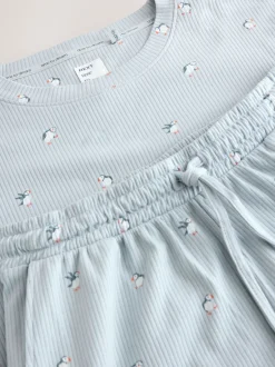 Next Macareux bleu - Pyjamas Manche longue côtelé Online