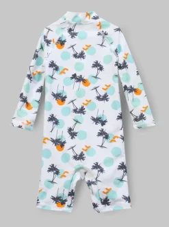 Angel & Rocket Maillot de bain Brody bleu imprimé soleil pour tout-petit New