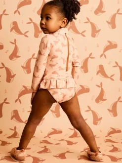 Mori Maillot de bain KIDLY BY en polyester marron à manches longues Hot