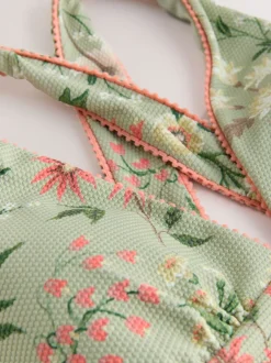 Laura Ashley Maillot de bain texturé plongeant pour le contrôle du ventre Online