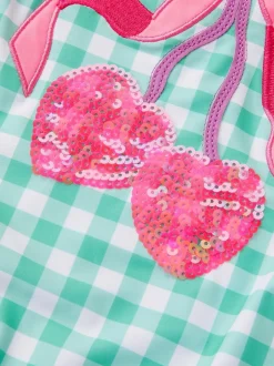 Monsoon Maillot de bain Cherry Vichy à sequins New
