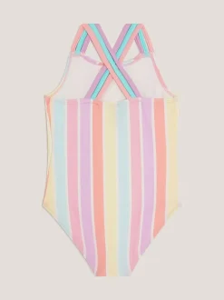 Monsoon Maillot de bain pastel rayé Clearance