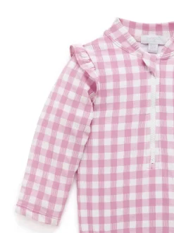 Purebaby Maillot de bain à manches longues et volants