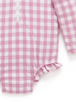 Purebaby Maillot de bain à manches longues et volants