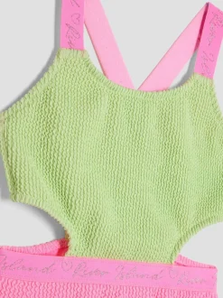 River Island Maillot de bain élastique color block pour fille New