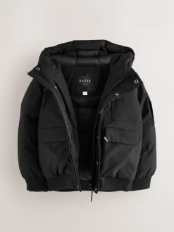 Baker by Ted Baker Manteau bomber rembourré résistant à la douche noir New