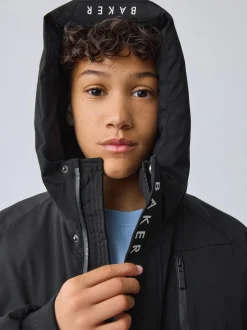 Baker by Ted Baker Manteau bomber rembourré résistant à la douche noir New