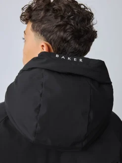Baker by Ted Baker Manteau bomber rembourré résistant à la douche noir New