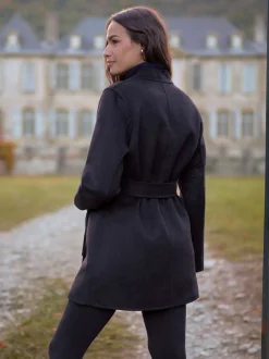 Seraphine Manteau de grossesse en laine à double boutonnage Online