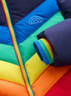 Little Bird by Jools Oliver Manteau matelassé imperméable à chevrons couleur vive Outlet