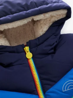 Little Bird by Jools Oliver Manteau matelassé imperméable à chevrons couleur vive Outlet