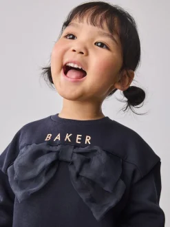 Baker by Ted Baker marine - ensemble 2 pièces sweat à nœud long et leggings fleuris