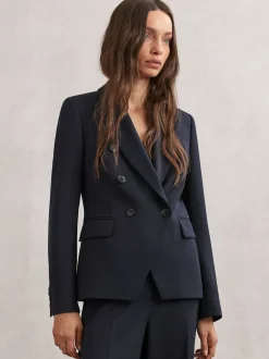 Reiss marine - Blazer de costume Gabi à double boutonnage Online