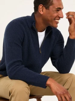 Fat Face marine - Bomber zippé FatFace Discount