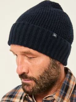 Fat Face marine - Bonnet effet gaufré FatFace Hot