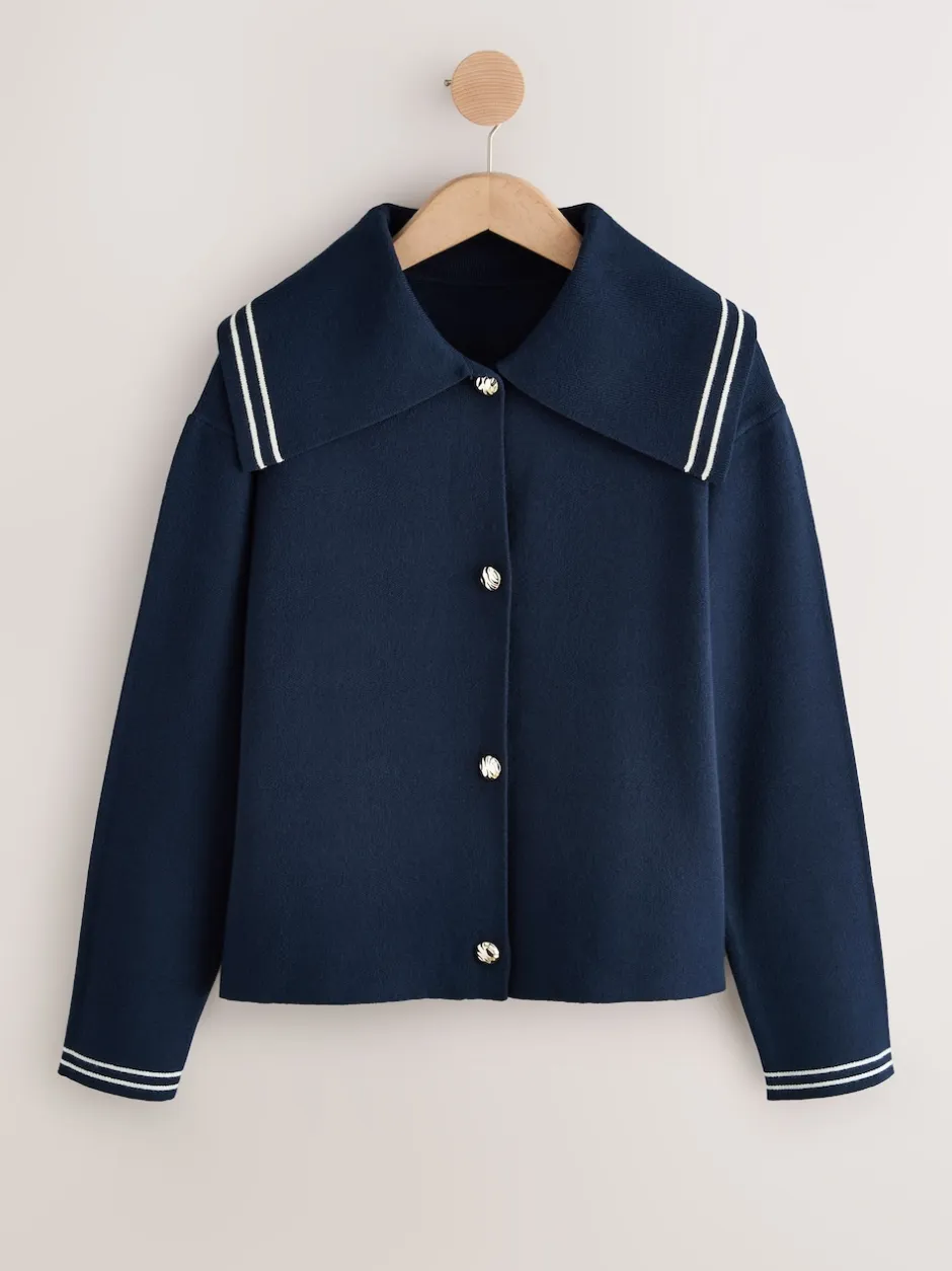 Next marine - Cardigan à col marin Hot