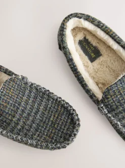 Next marine - Chaussons mocassins Signature Harris Tweed Discount