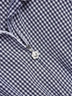 Next marine - Combinaison d'école Vichy en coton riche avec fermeture éclair (3-14ans) New