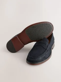 Next marine - Coupe classique - Mocassins en daim New