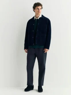 Next marine - Coupe fuselée régulière - Pantalons Chinos extensibles plissés avec taille élastique