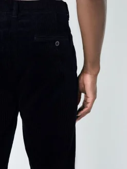 Next marine - Coupe fuselée régulière - Pantalon plissé simple en velours côtelé Outlet