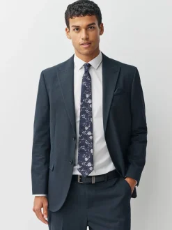 Next marine - Cravate en soie italienne à imprimé fleuri Outlet