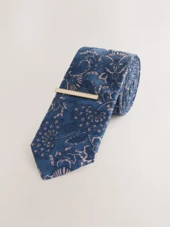 Next marine - Cravate et pince design Discount