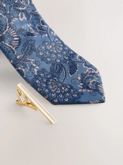 Next marine - Cravate et pince design Discount