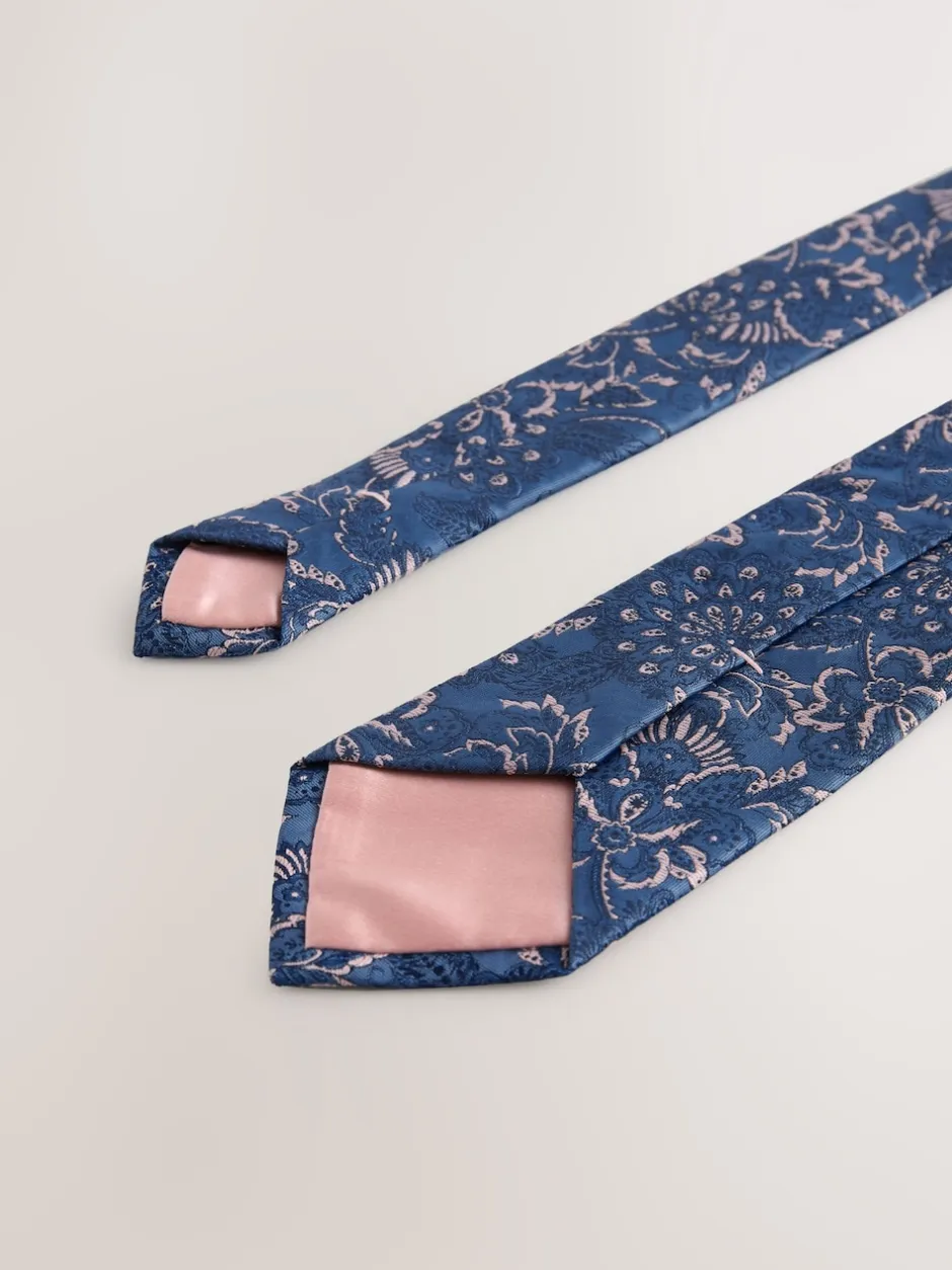 Next marine - Cravate et pince design Discount