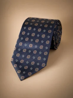 Next - Cravate Signature en soie italienne marine