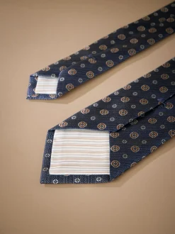 Next - Cravate Signature en soie italienne marine