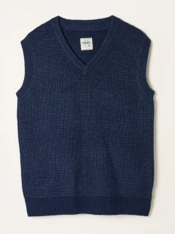 Fat Face marine - Débardeur FatFace en maille à col en V Online